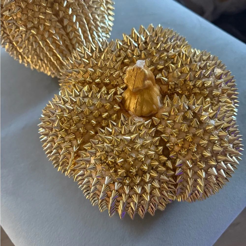 Z Gallerie Gold Spiked Pumpkins